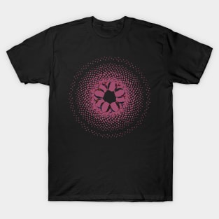 3D Glass Crystal Phyllotaxis Flower T-Shirt